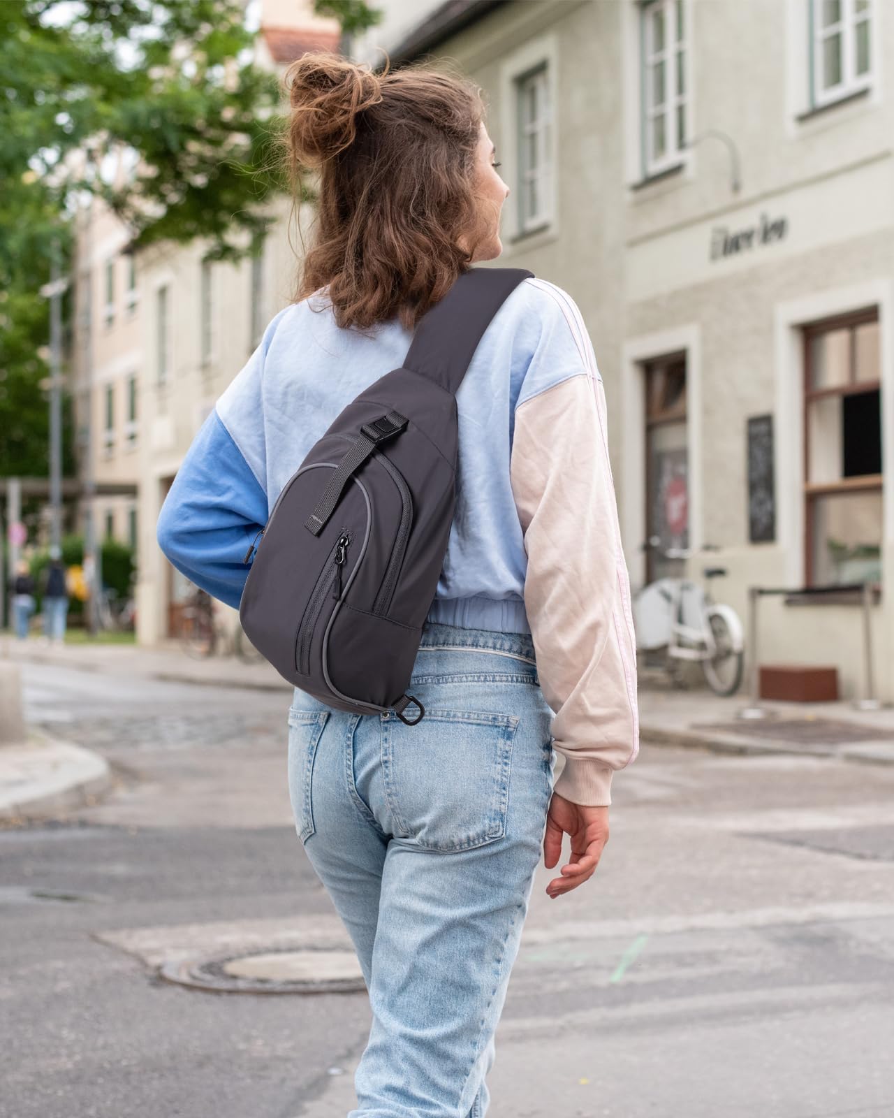 WATERFLY Crossbody Sling Backpack for Travel