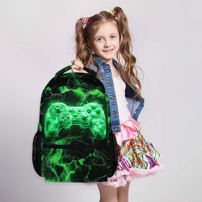 17" Kids Gamer Backpack – Green
