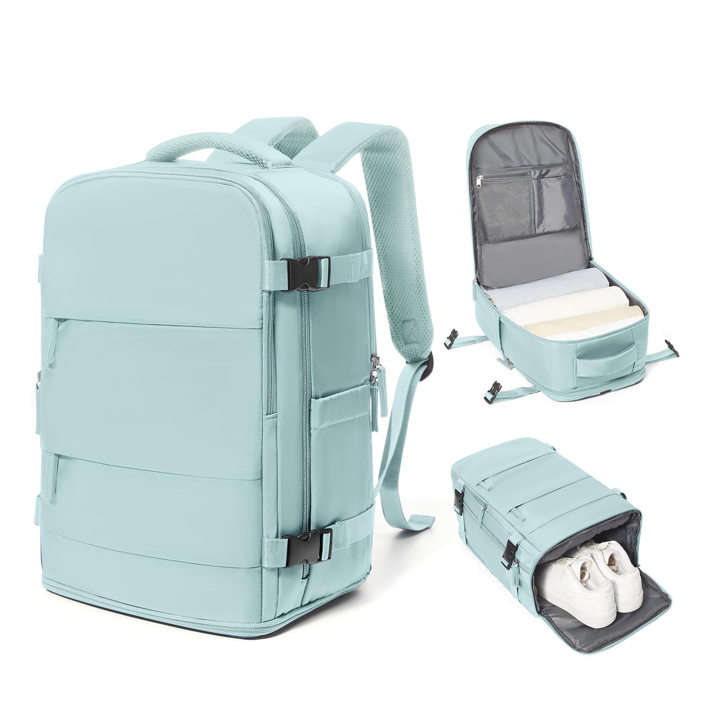 Coowoz Waterproof Travel Backpack, Peacock Blue