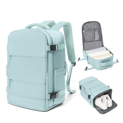 Coowoz Waterproof Travel Backpack, Peacock Blue