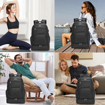 Seyfocnia Gym Backpack with USB, Men’s