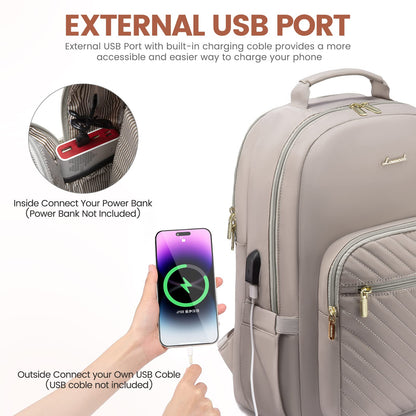 LOVEVOOK 17.3" Laptop Backpack for Women