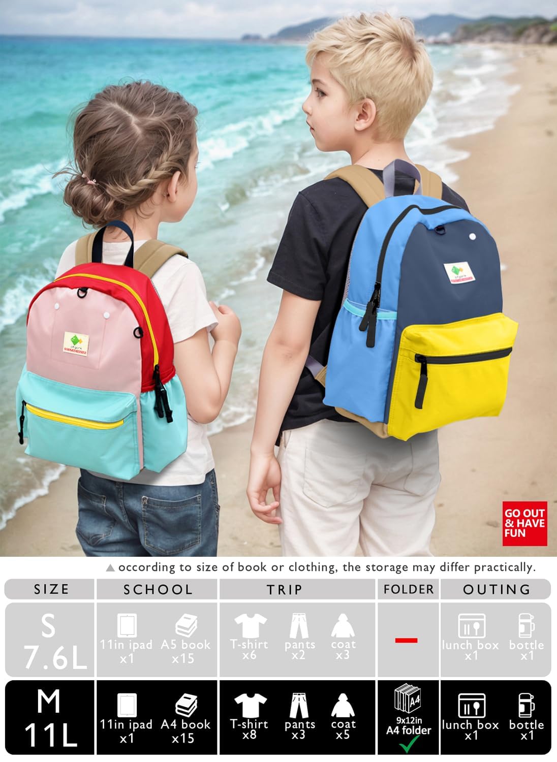 Kids' Toddler Backpack for School, Ages 3-5