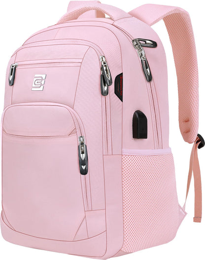 Anti-Theft Laptop Backpack with USB – 15.6" Black