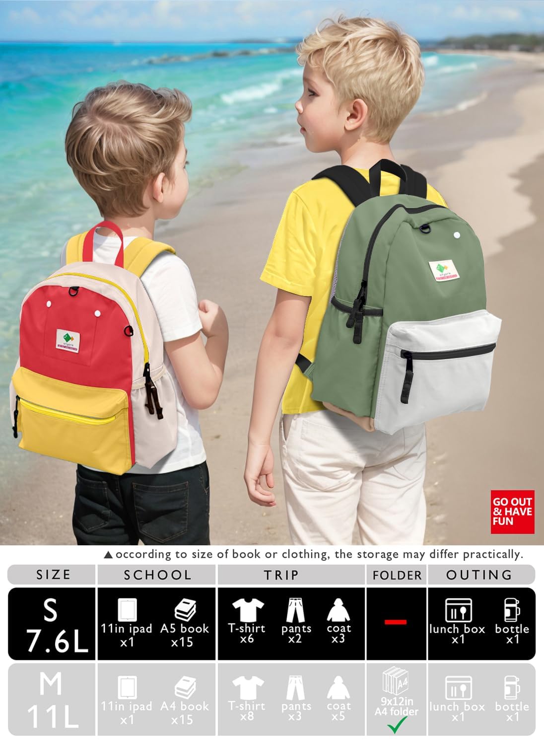 Kids' Toddler Backpack for School, Ages 3-5