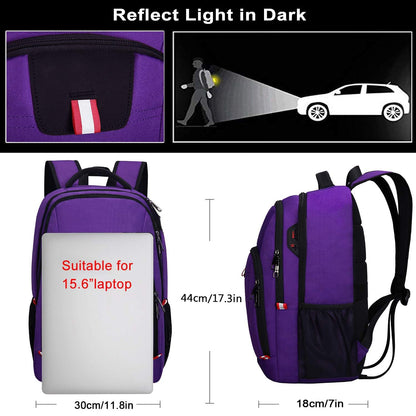Travel Laptop Backpack, Black Backpack for Men and Women