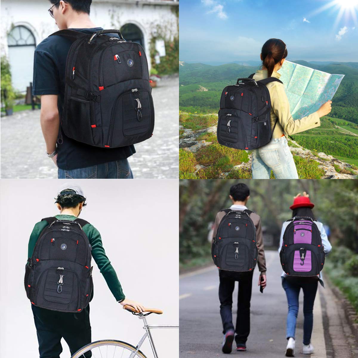 SHRRADOO 50L Laptop Backpack with USB