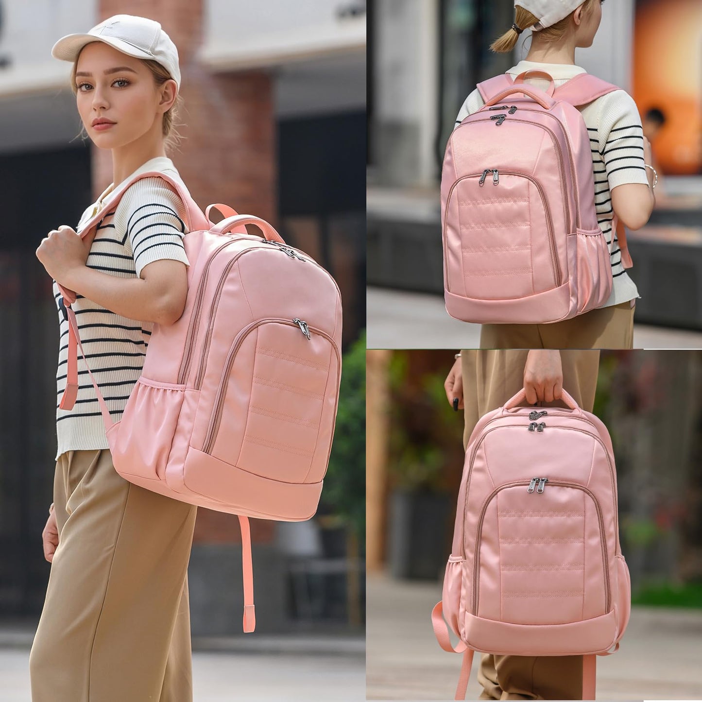 Travel Laptop Backpack, Black Backpack for Men and Women