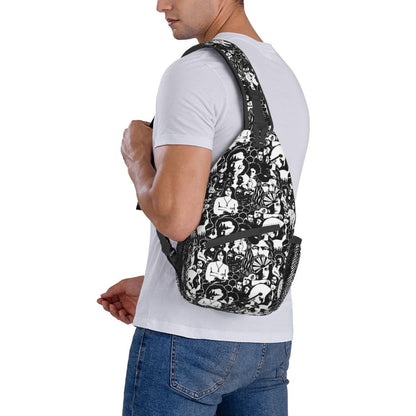 Camo Forest Hunting Sling Backpack, Unisex