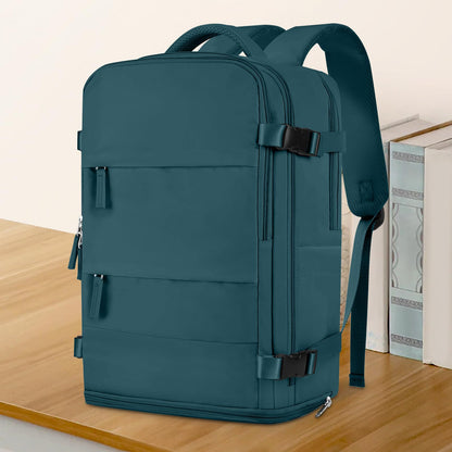 Coowoz Waterproof Travel Backpack, Peacock Blue