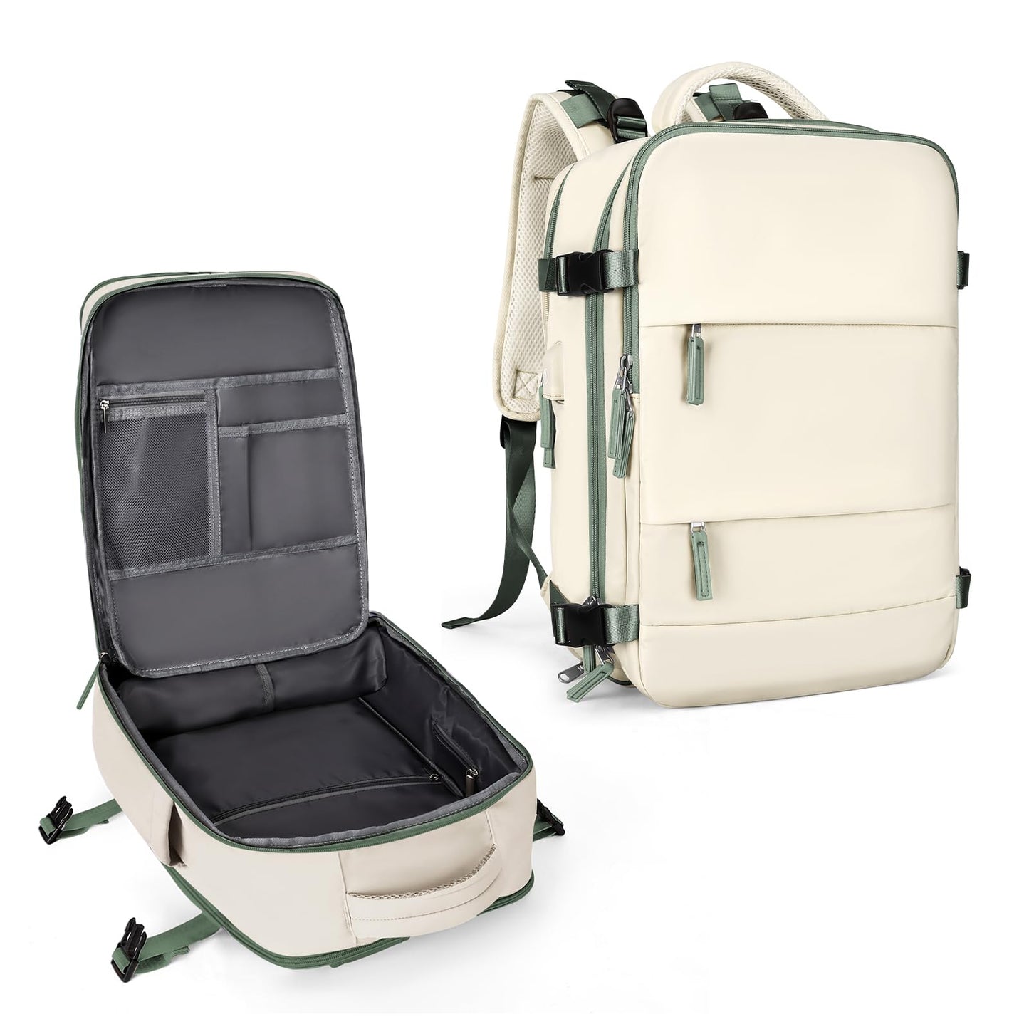 Coowoz Waterproof Travel Backpack, Peacock Blue