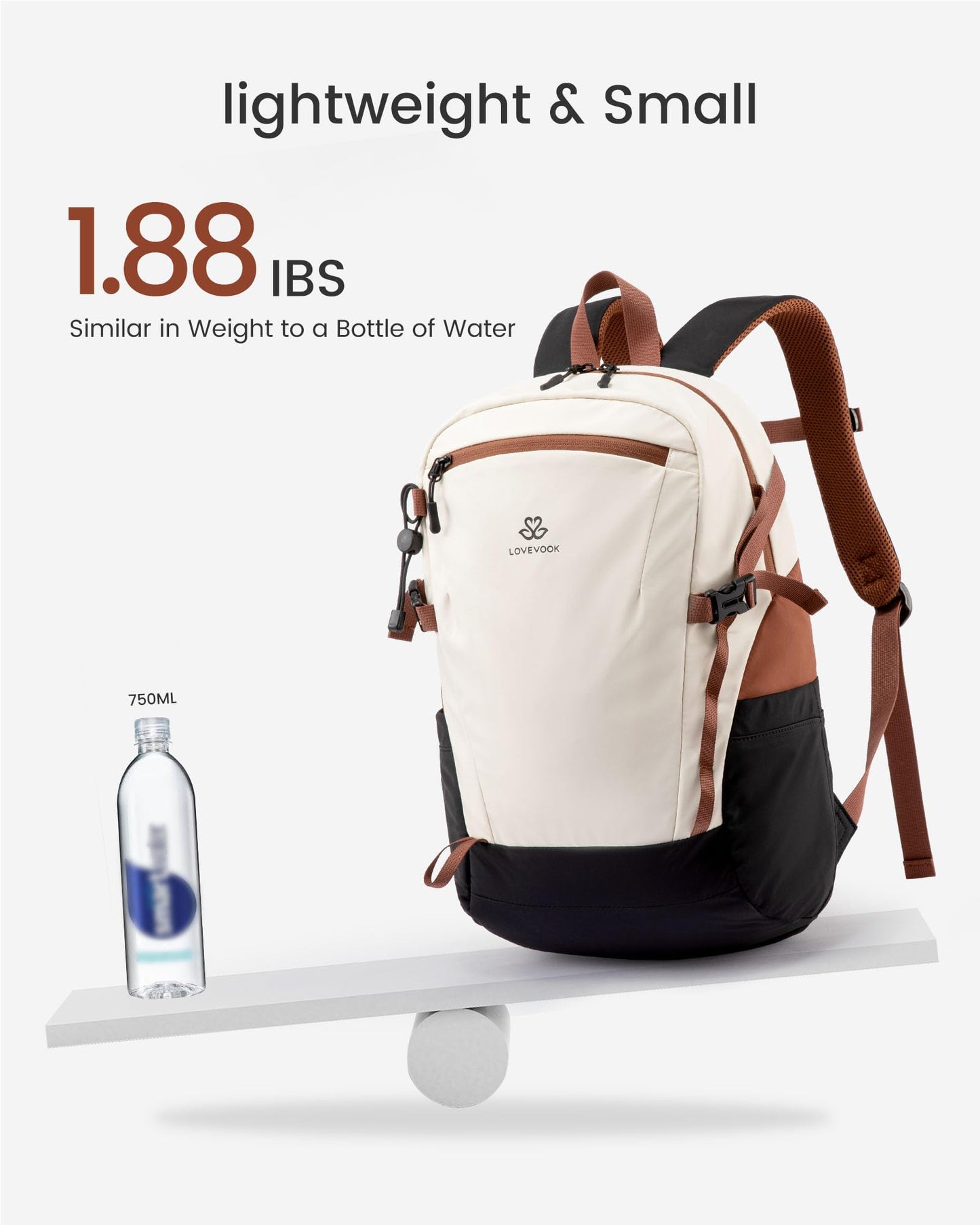 LOVEVOOK Small Water-Resistant Travel Backpack for Women