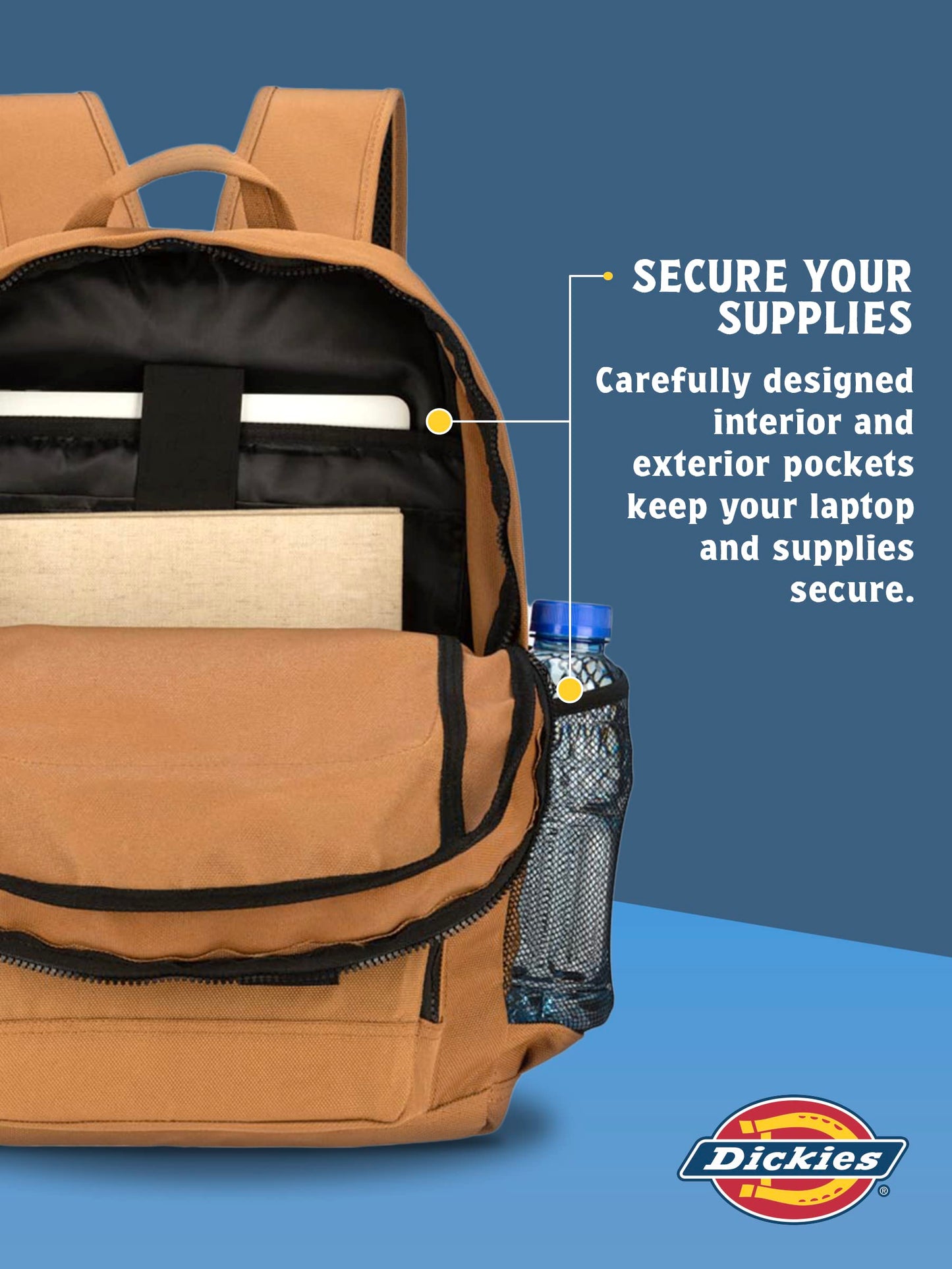 Dickies Tradesman Large Backpack, Brown Duck