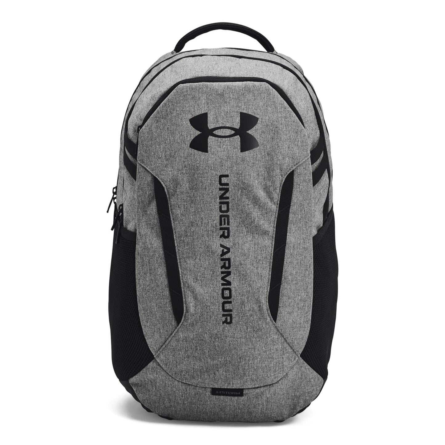 Under Armour Hustle 6.0 Backpack, Black/White