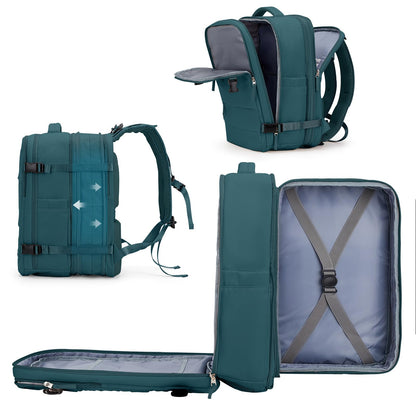 Coowoz Waterproof Travel Backpack, Peacock Blue