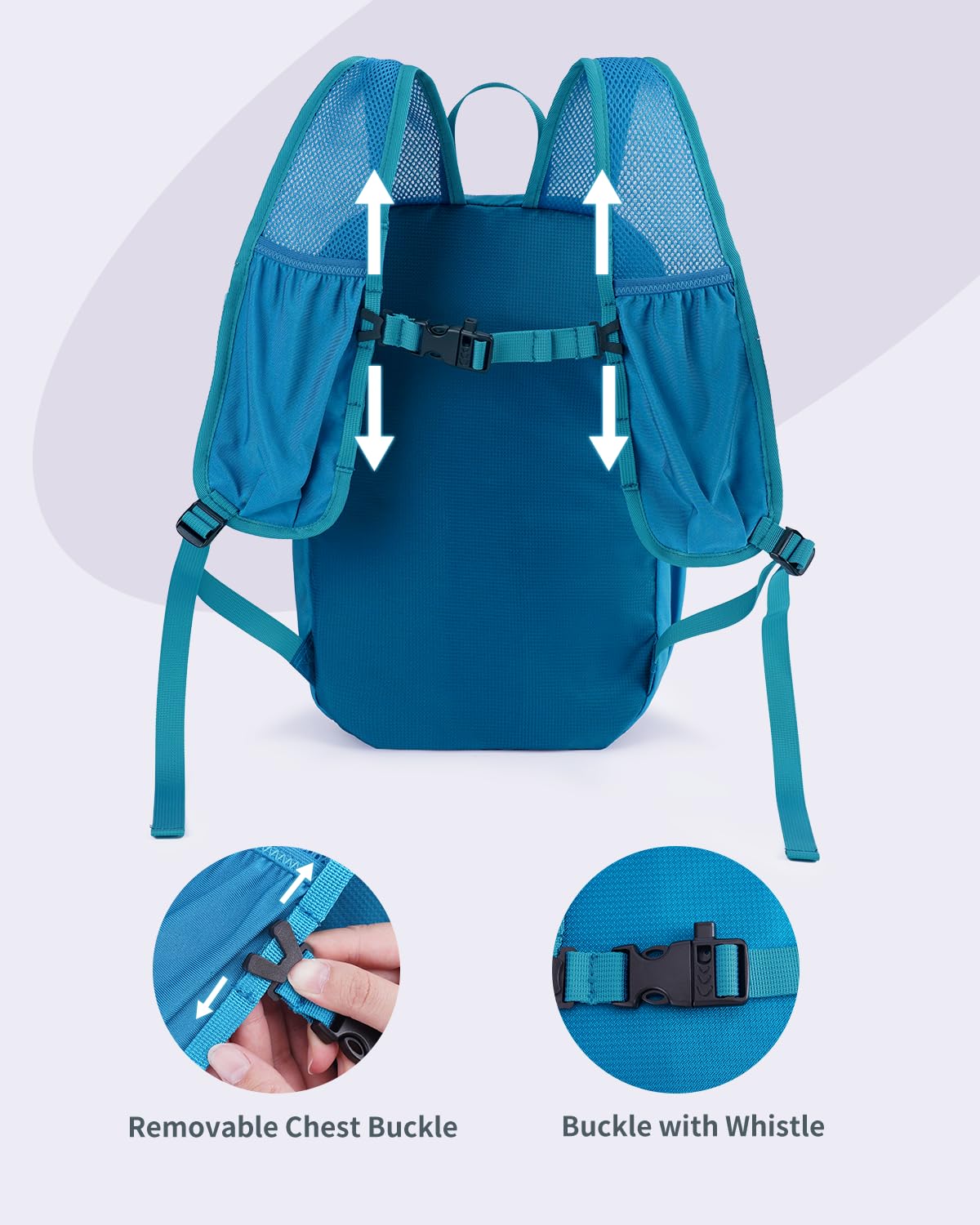 Blue Quartz 15L Ultralight Hiking Backpack, Foldable