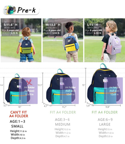 Kids' Toddler Backpack for School, Ages 3-5