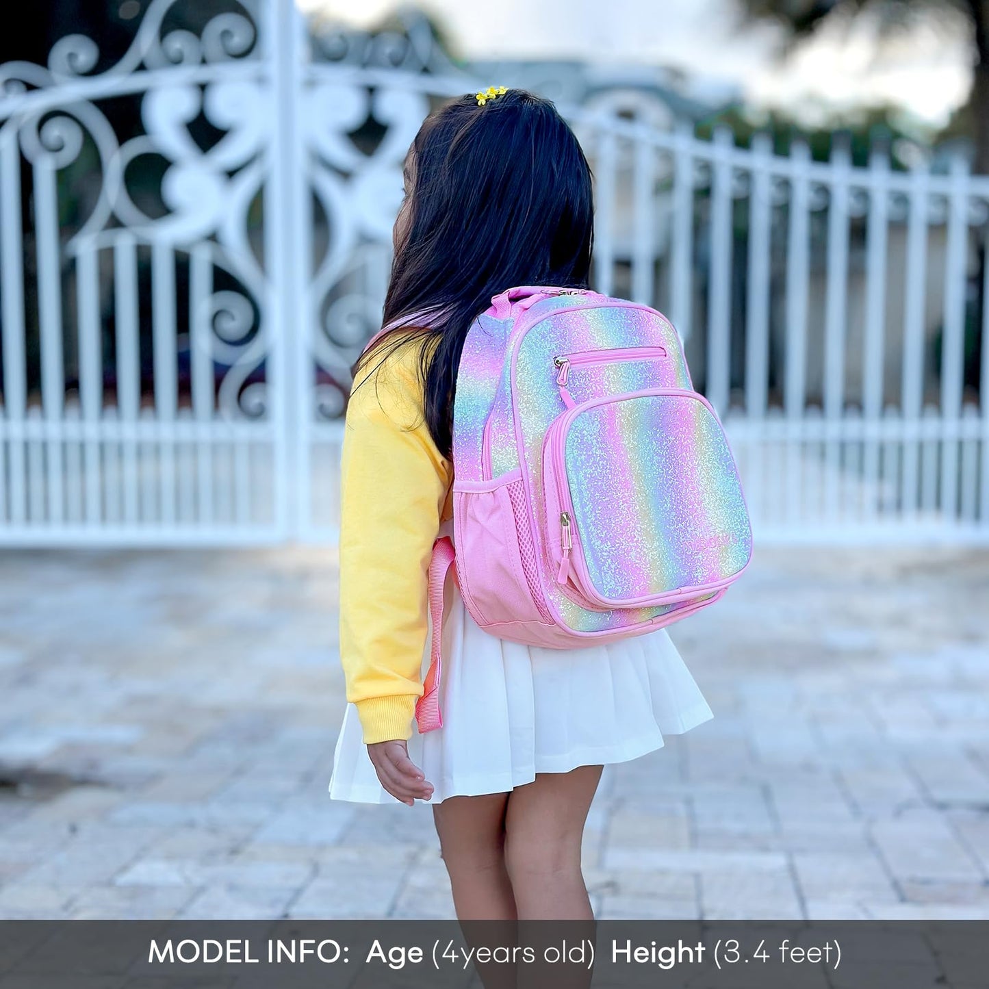 mibasies Girls Backpack 5-8: Lightweight Kids