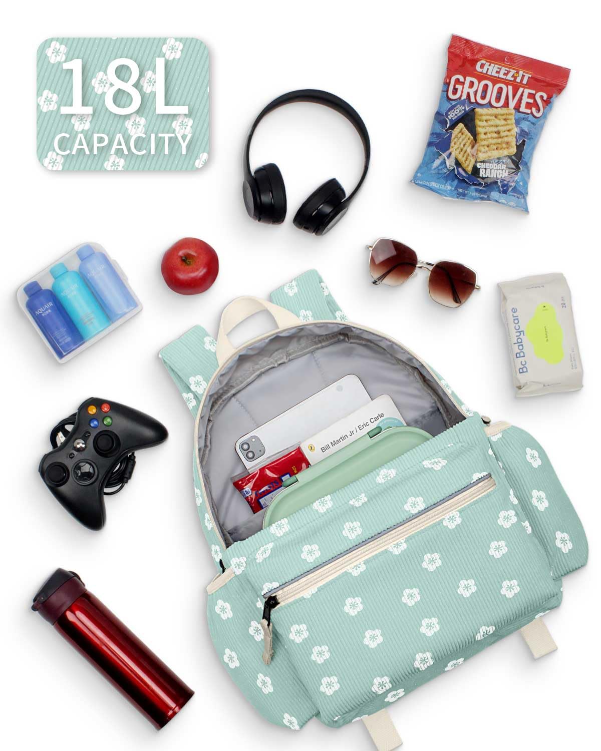 Corduroy Kids Backpack for Boys & Girls, 15"