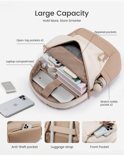 LOVEVOOK Small Water-Resistant Travel Backpack for Women