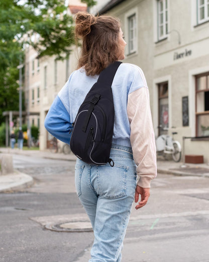 WATERFLY Crossbody Sling Backpack for Travel