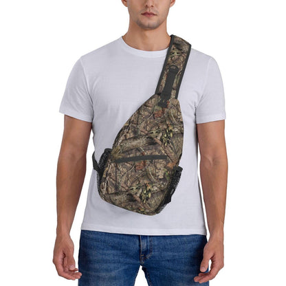 Camo Forest Hunting Sling Backpack, Unisex