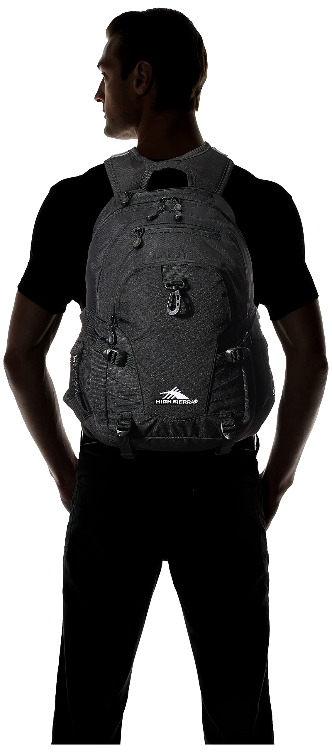 High Sierra Loop Backpack with Tablet Sleeve, Black