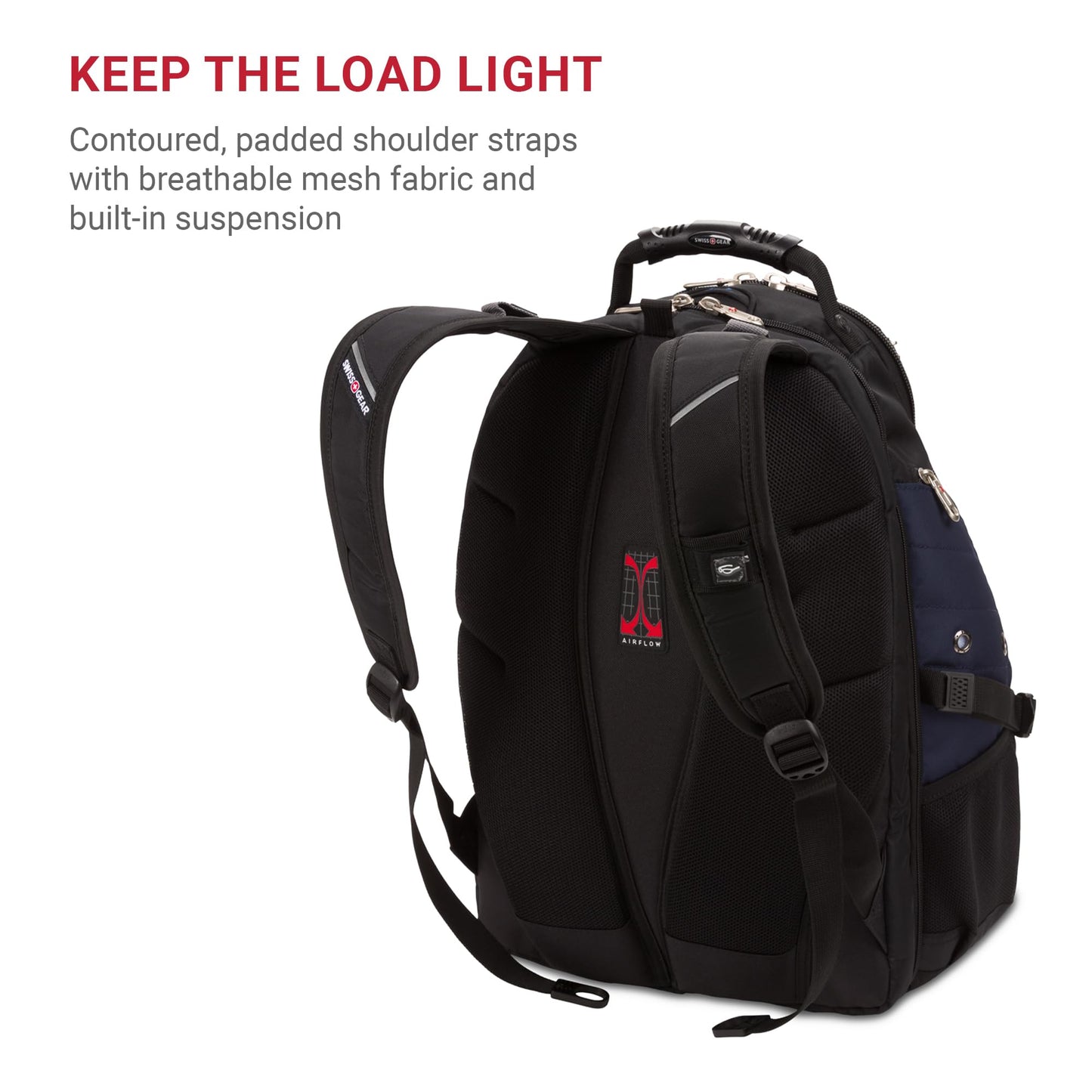 SwissGear 1900 ScanSmart TSA Laptop Backpack, 17" Black