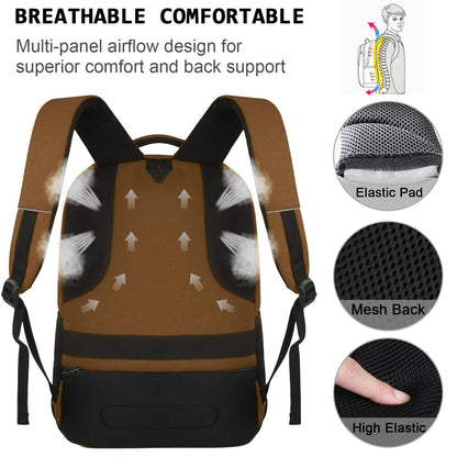 Anti-Theft Laptop Backpack with USB – 15.6" Black