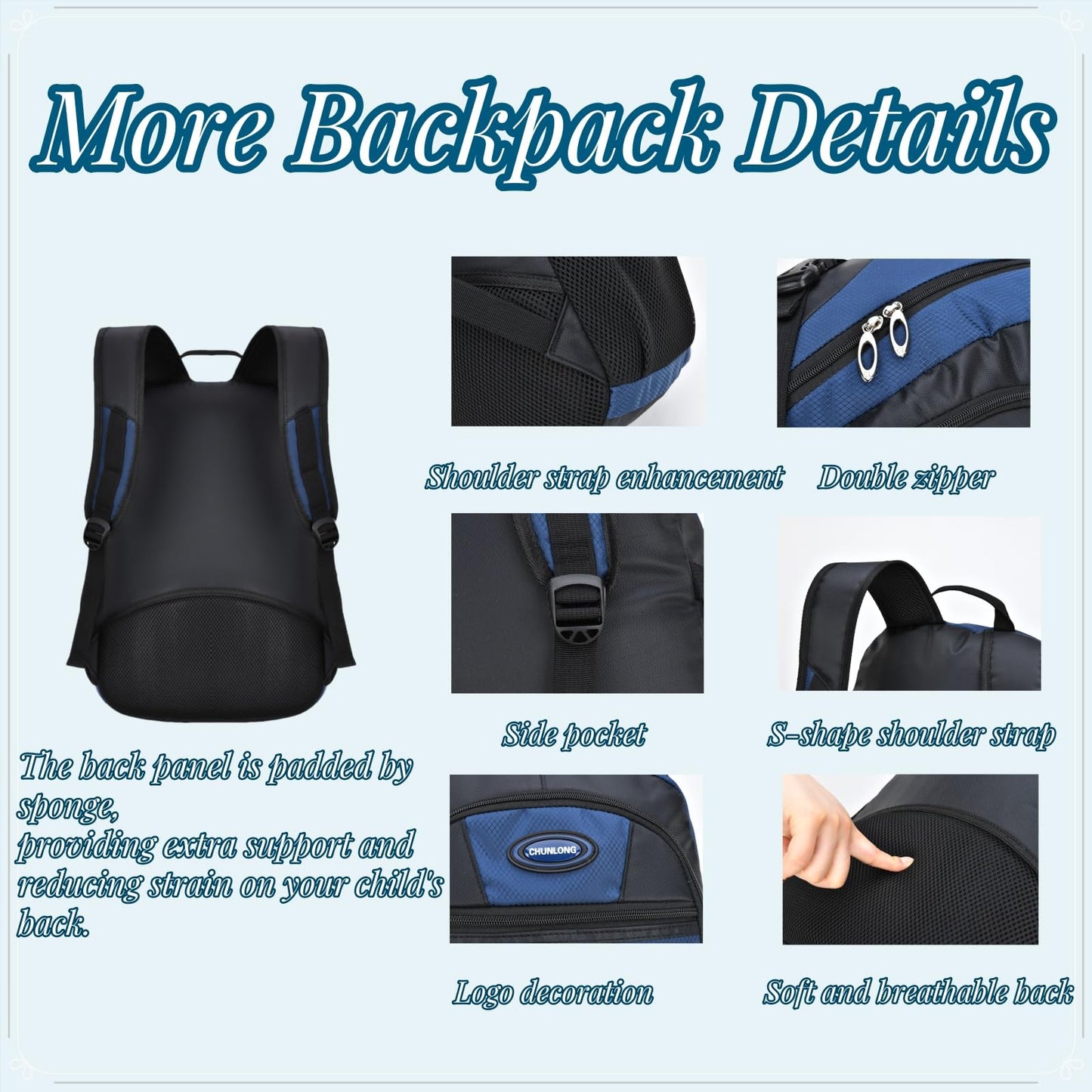 Men's Retro Travel & College Backpack, Large Capacity