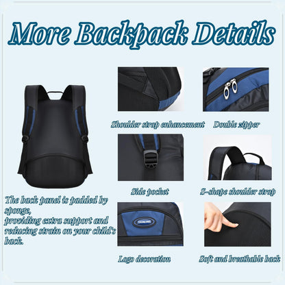 Men's Retro Travel & College Backpack, Large Capacity