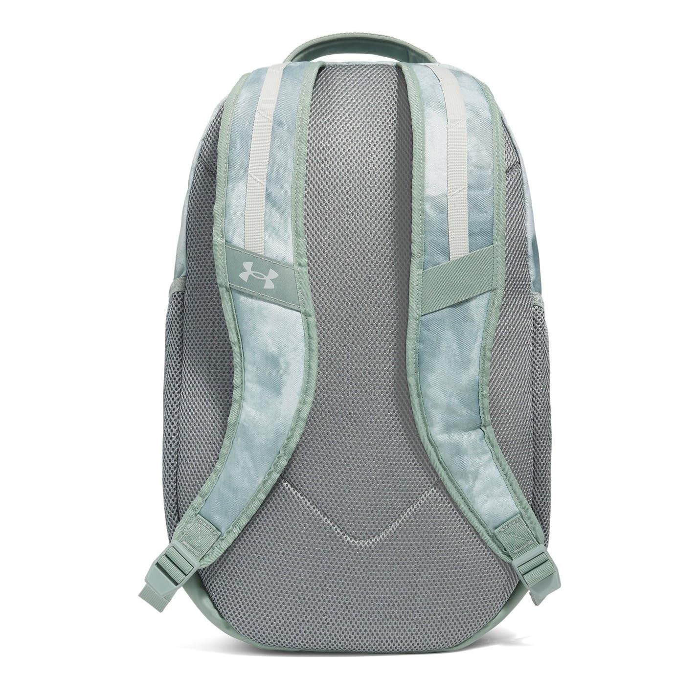 Under Armour Hustle 6.0 Backpack, Black/White