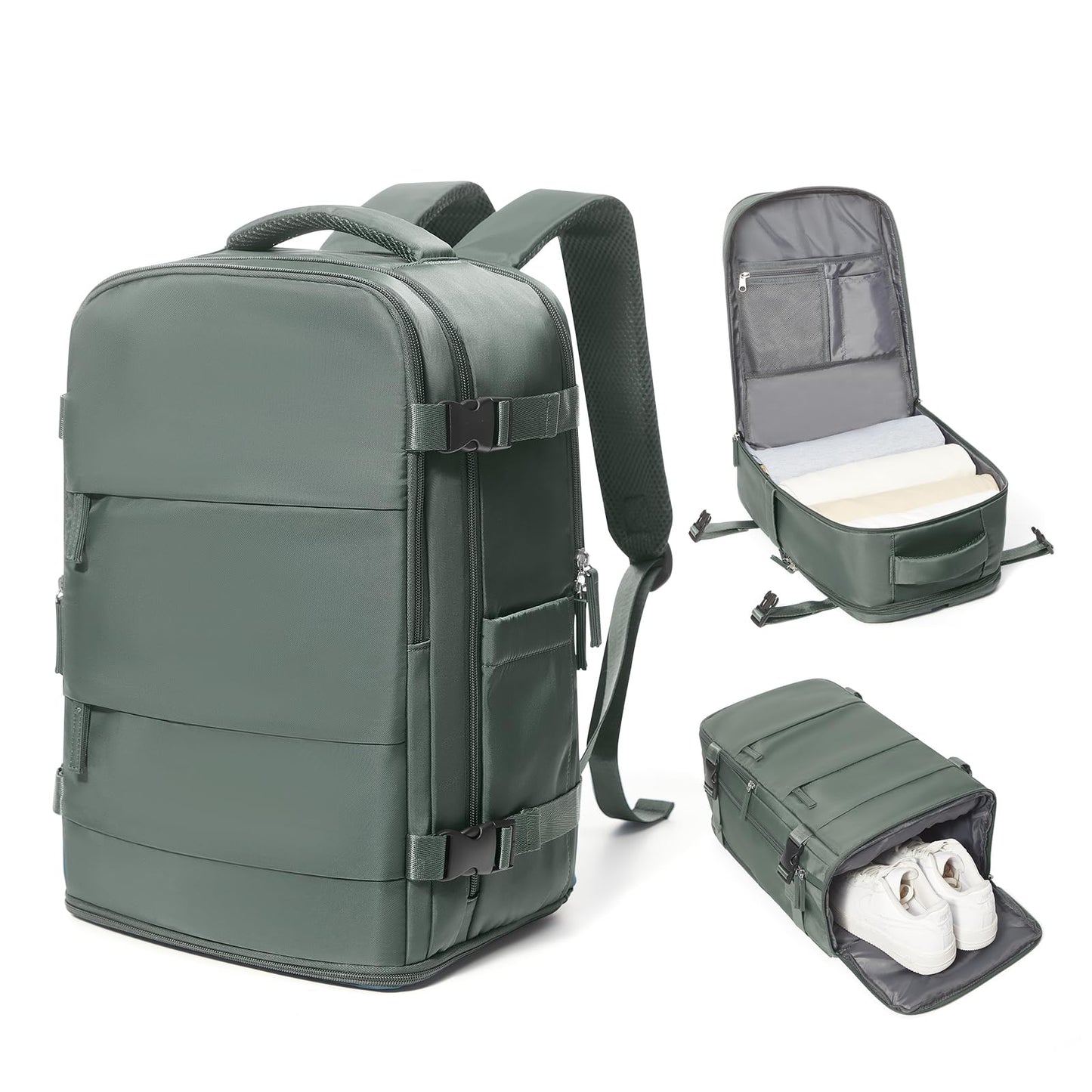 Coowoz Waterproof Travel Backpack, Peacock Blue