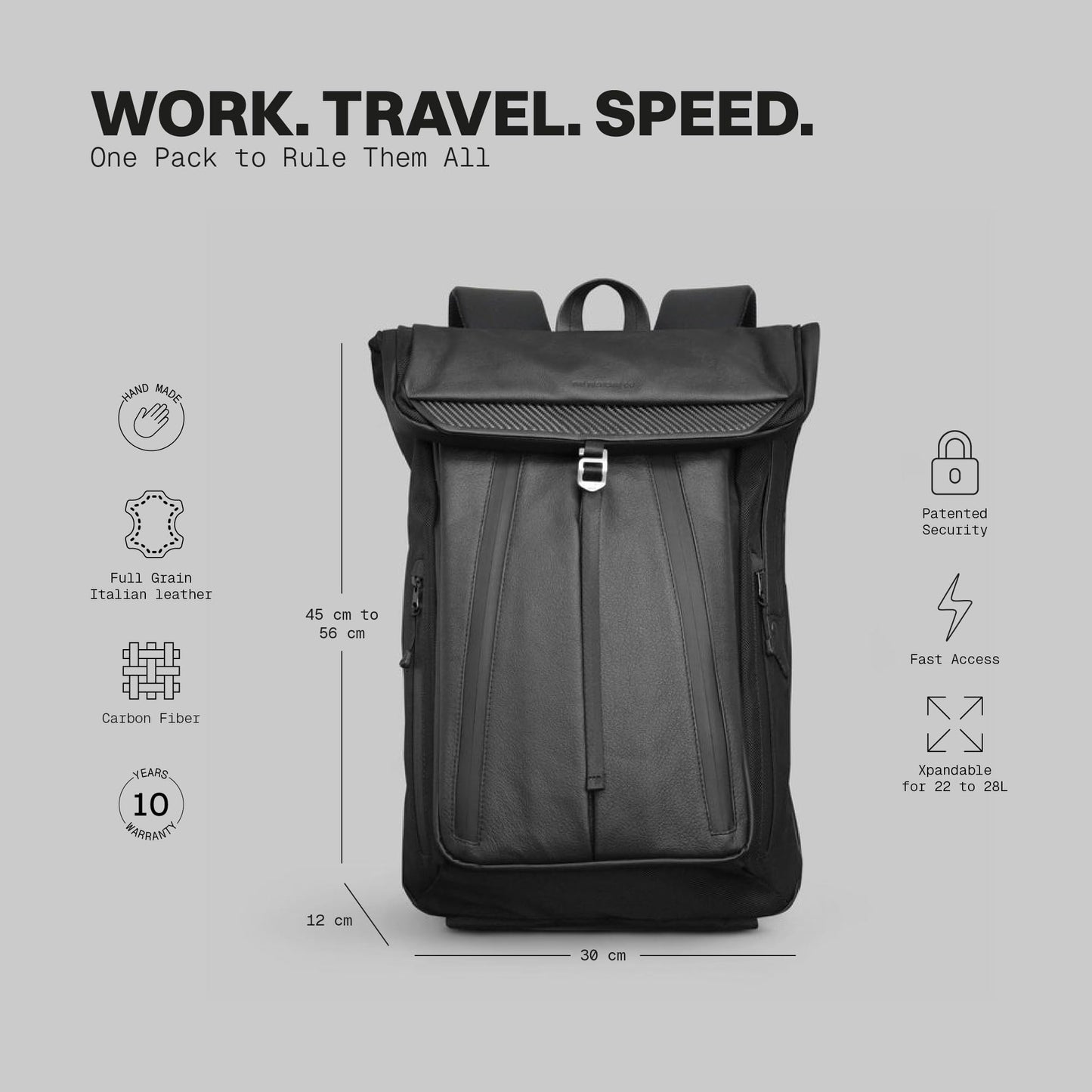 Frenchie Co. Laptop Backpack – Expandable