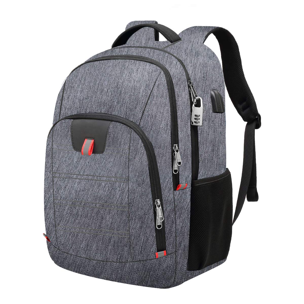 Travel Laptop Backpack, Black Backpack for Men and Women