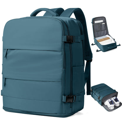 Coowoz Waterproof Travel Backpack, Peacock Blue