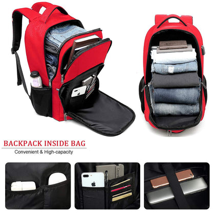 Travel Laptop Backpack, Black Backpack for Men and Women