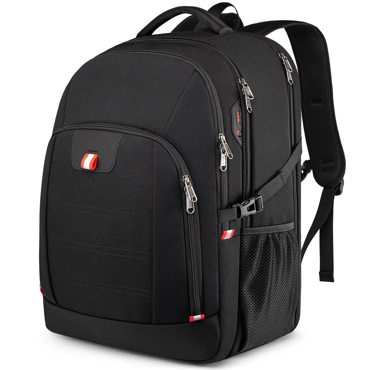Travel Laptop Backpack, Black Backpack for Men and Women