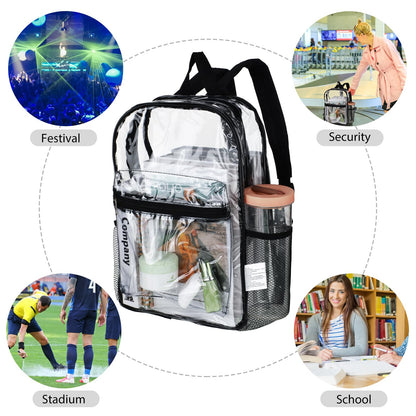Silkfly Clear Backpacks 72-Pack, PVC Transparent