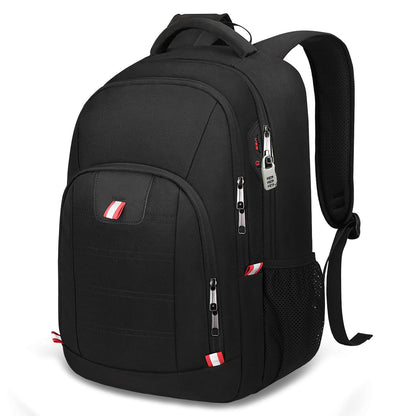 Travel Laptop Backpack, Black Backpack for Men and Women