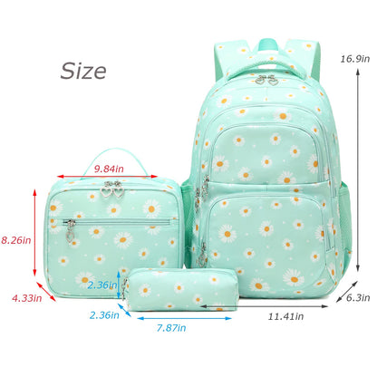 Goldwheat Daisy Backpack Set, 3pcs
