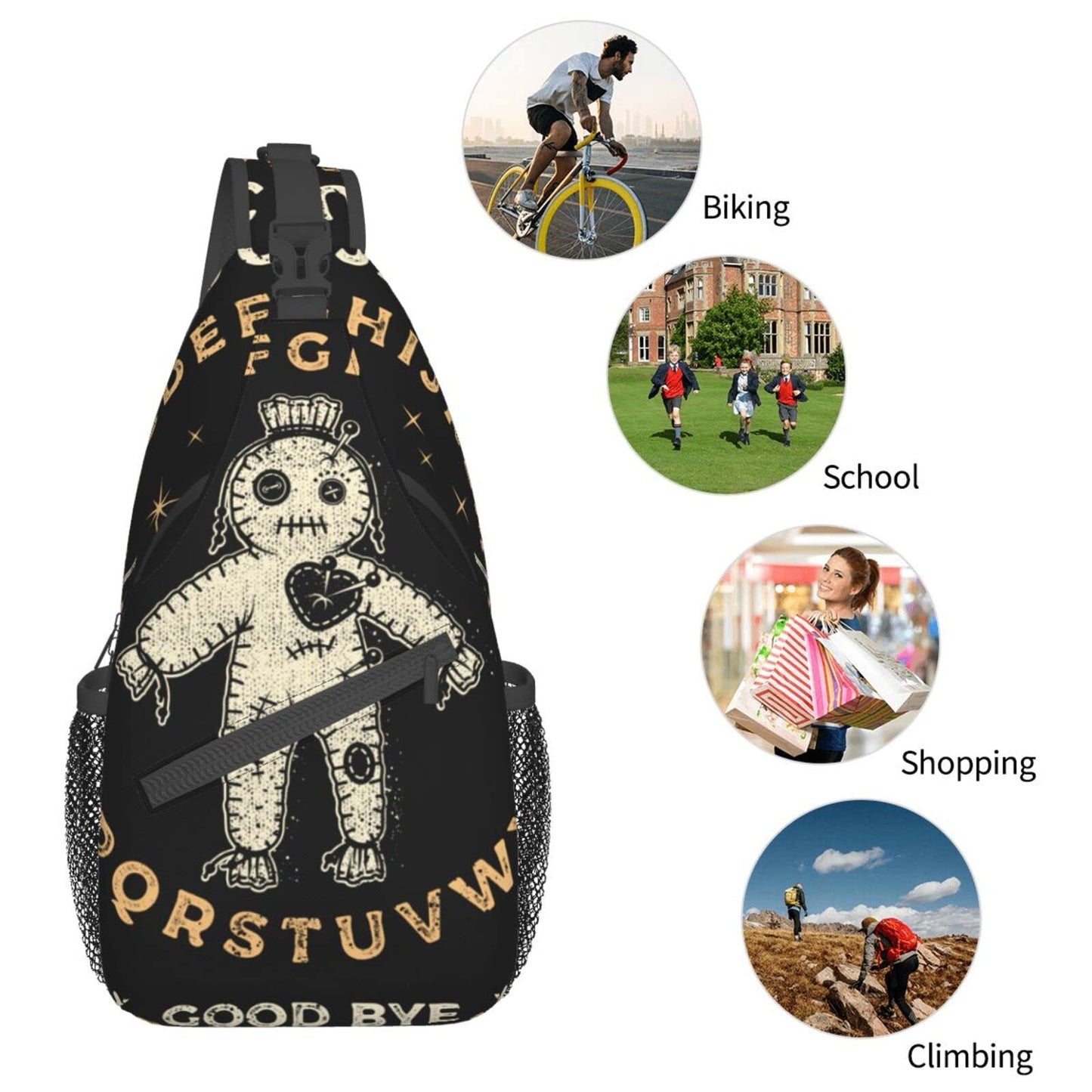 Camo Forest Hunting Sling Backpack, Unisex