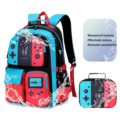 Luminous Boys Backpack – Large Capacity, Blue
