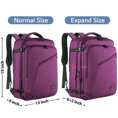 MATEIN 40L Carry-On Travel Backpack, Black
