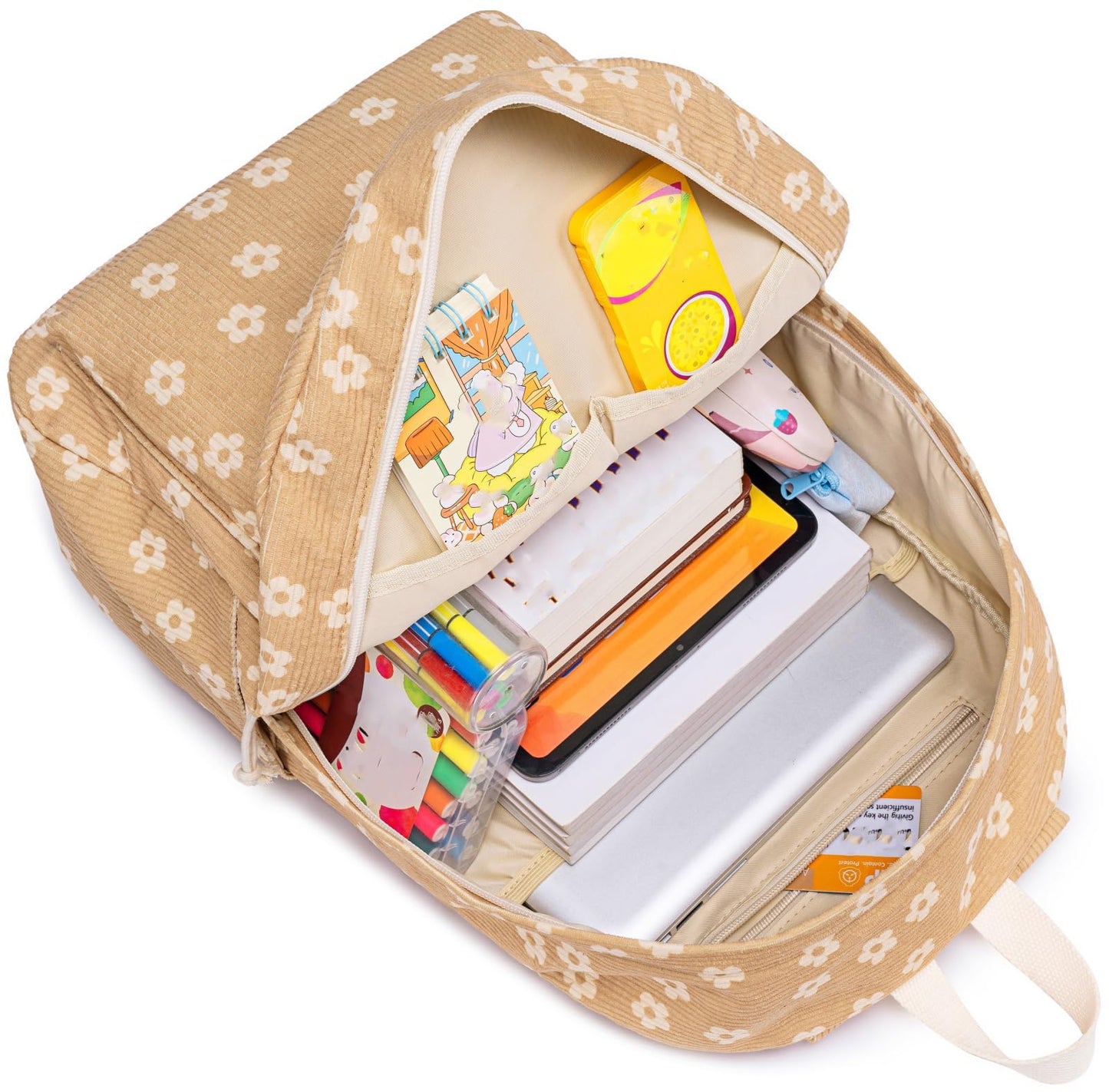 School Backpack for Teen Girls & Women, Corduroy