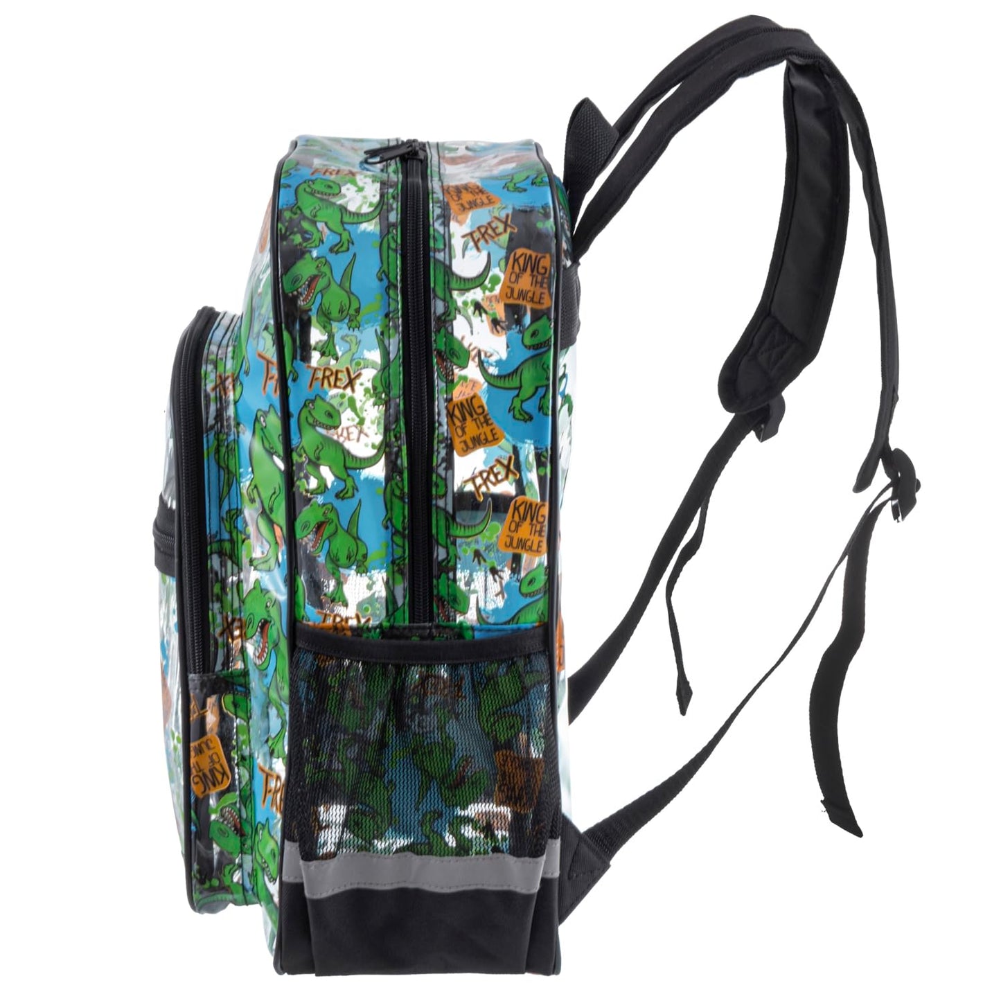 20-Pack 16" Clear Dinosaur Kids Backpacks