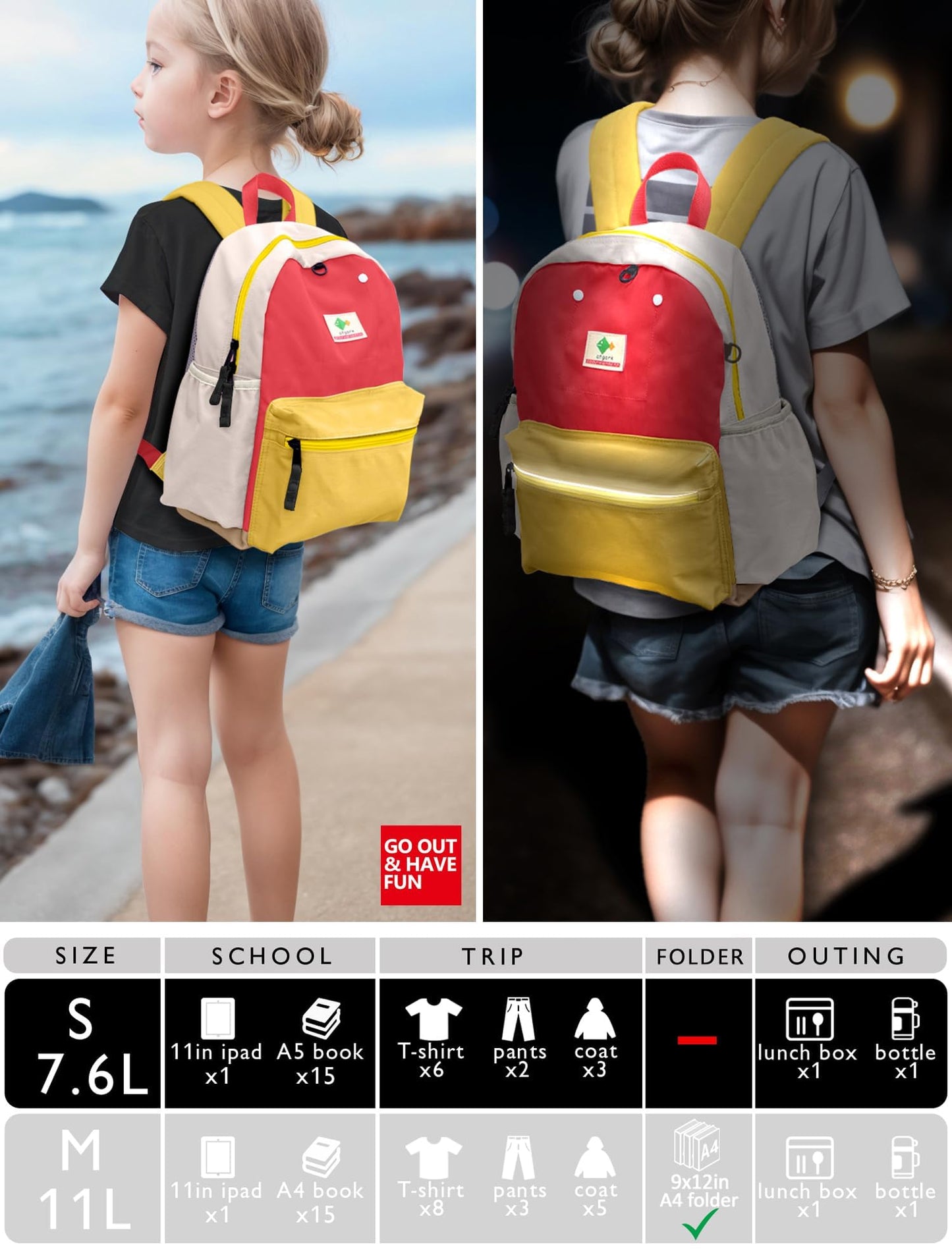 Kids' Toddler Backpack for School, Ages 3-5