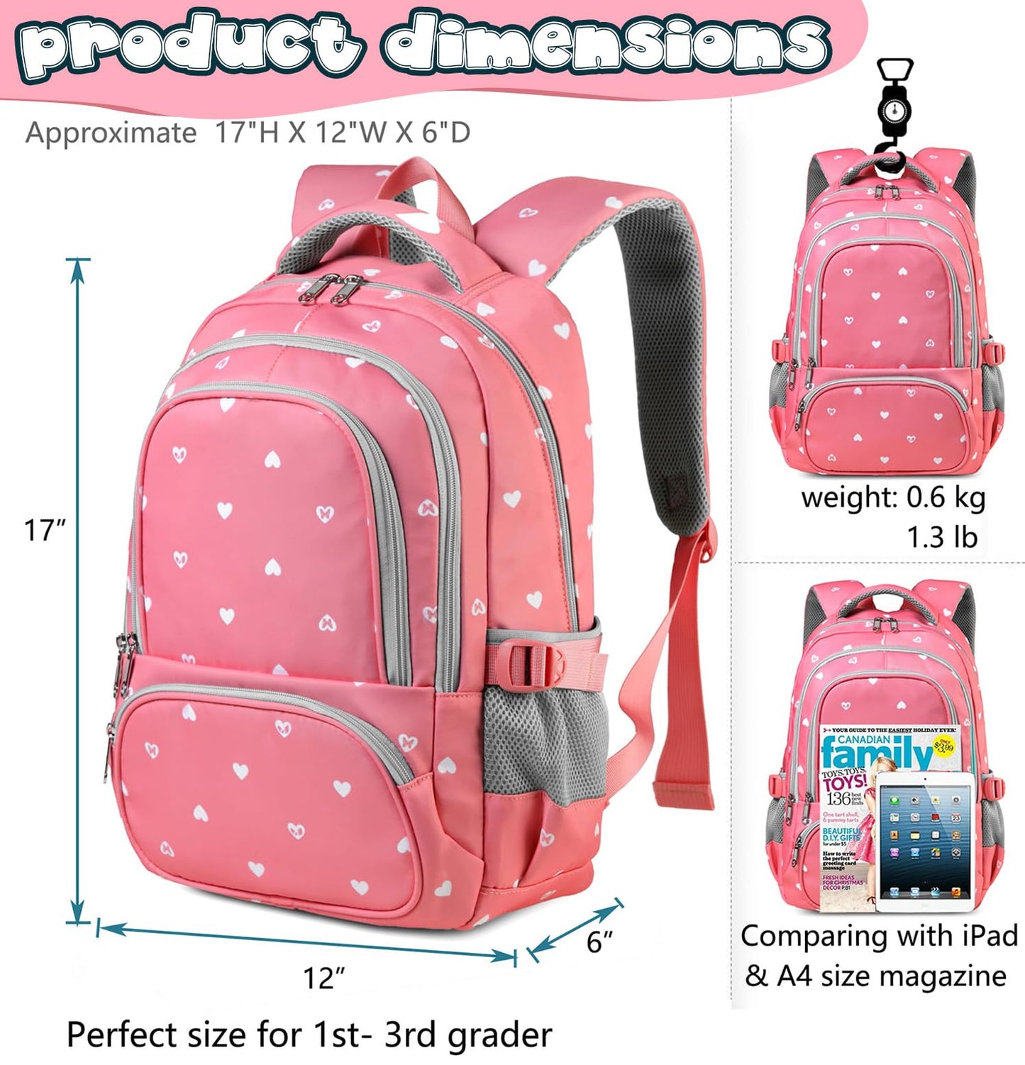BLUEFAIRY Kids Backpack
