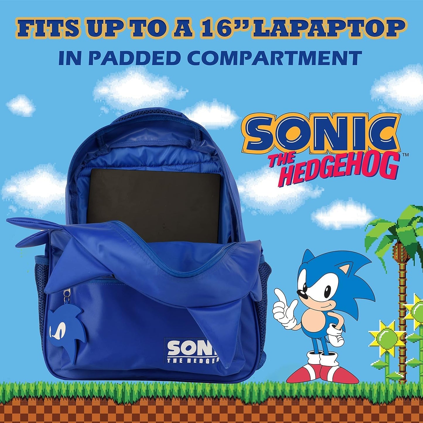 Sonic 16" 3D Kids Backpack – Shadow Design