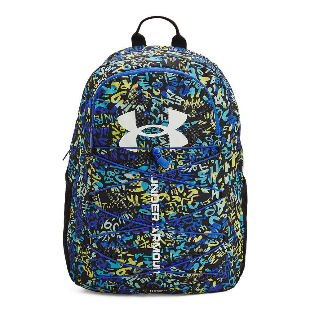 Under Armour Hustle Sport Backpack, Black/Silver